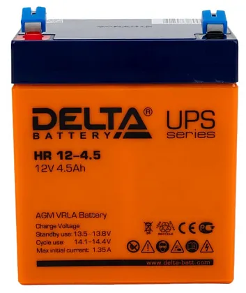 Аккумуляторная батарея Delta  HR12-4.5 (12В 4.5Ач) (90*70*101)