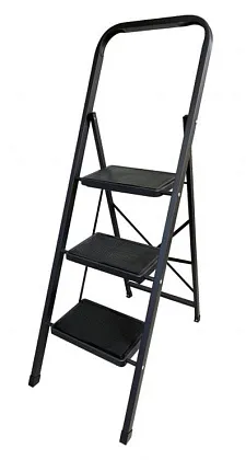 Стремянка стальная 3 ступени широкие (MK 803C) (ALUMET)