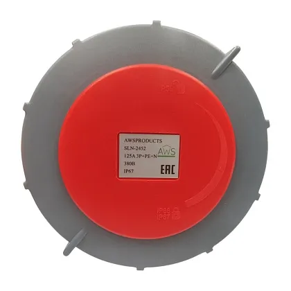 Розетка переносная 125A 5п (3P+PE+N) SLN-2452 IP67, 380В, AWSPRODUCTS