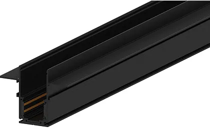 Шинопровод врезной для низковольтных трековых светильников, черный, 1м, CABM1001 Feron