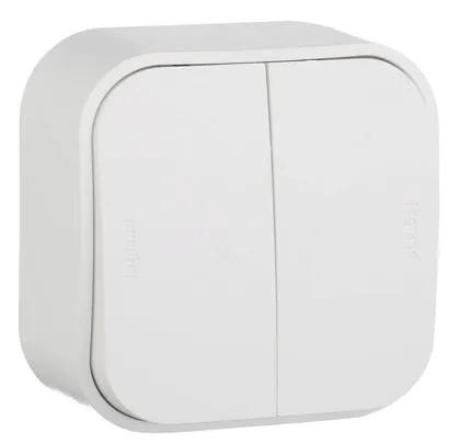 Переключатель ОУ 2-кл. схема 6/2 белый Quteo