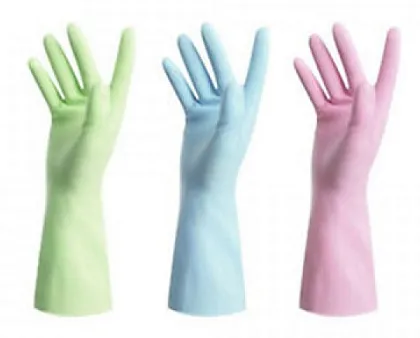 Перчатки Libry, виниловые хозяйственные Премиум, 3 цвета, L 144/12 KHVPR003, ком