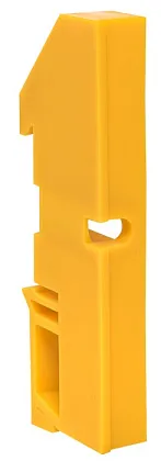 Изолятор на DIN рейку желтый (уп.20)