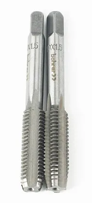 Метчик машинно-ручной 10,0 х 1,5мм метрический (сталь ШХ15 подшипниковая) (2 шт в уп) Bohrer, ком