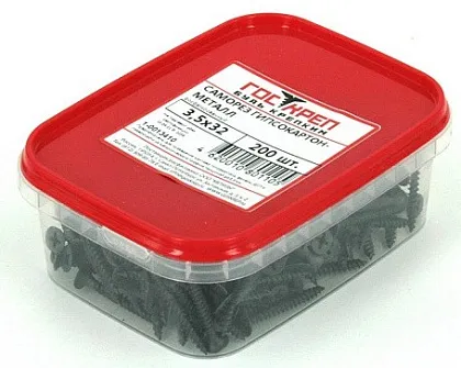 Саморез по металлу 3,5*35 (200 шт.) (ГОСКРЕП), уп