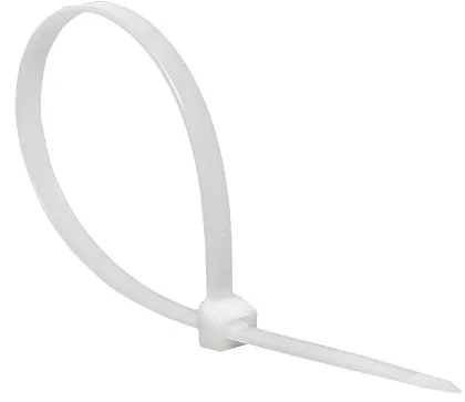 Хомут 2,5*100 белый нейлон (100 шт.) Basic (EKF), уп