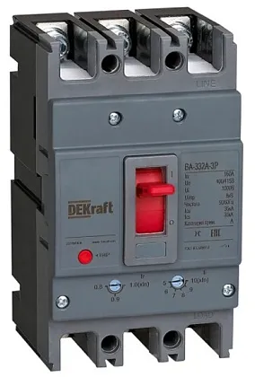 Автоматический выключатель ВА-332А 125A 35кА 3p. Dekraft