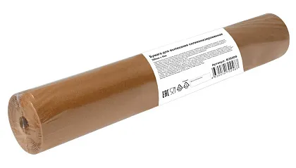 Бумага для выпекания силиконизированная (БУРАЯ) 380мм х 50м, в п/п упаковке Komfi/12