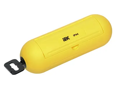 Бокс для защиты кабельного соединения IP44 желтый IEK
