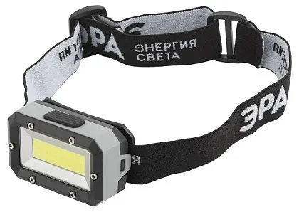 Фонарь налобный светодиодный GB-708 Шторм, на батарейках, 4 режима, 5 Вт, СОВ, 3хААА ЭРА