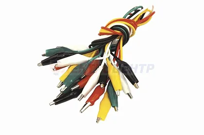 Зажим "крокодил"  5А 40мм с проводом 10 пар  REXANT