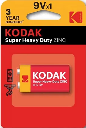 Элемент питания 6F22(крона) EXTRA HEAVY DUTY KODAK BL-1