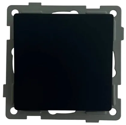 Выключатель проходной 1-кл. чёрный U2B-001-2 SoftTouch "Uno" AWSproducts