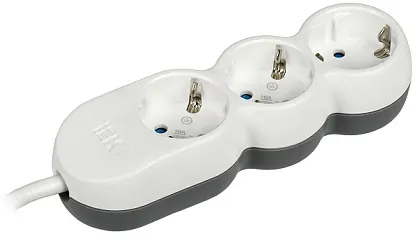 Удлинитель бытовой 3гн. 1,5м с/з ПВС 3х1,5мм2 UNO У03 IEK