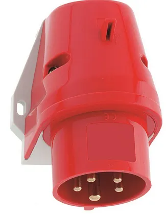 Вилка стационарная 32A 5п (3P+N+PЕ) 525 IP44, 400В, QC BALS