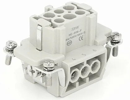 Разъем гнездо SO-HE-006-F 6P+PE, 16A, 500V SMICO
