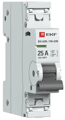 Выключатель нагрузки ВН-63N 1P 25А EKF