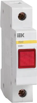 Сигнальная лампа ЛС-47 (крас.) (неон) IEK