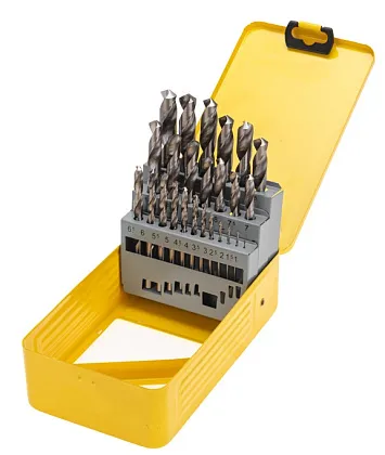 Набор сверл по металлу, 1-13мм (шаг 0,5мм) 25 шт. KRANZ, наб