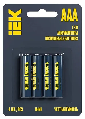 Аккумулятор AAA 1100mAh Ni-Mh GREEN IEK BL-4, уп