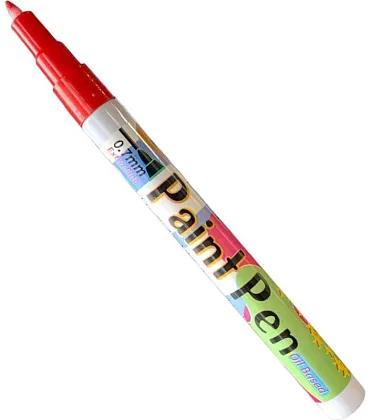 Маркер краска Flysea Paint Marker FS-177 с тонким наконечником (0,7 мм), красный