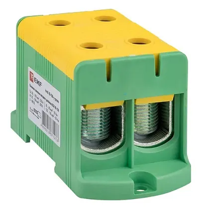 Клемма силовая вводная двойная КСВ 35-150 желто-зеленая EKF PROxima