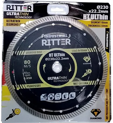 Диск алмазный сегментный HT ULThin 230*2*22 Ritter