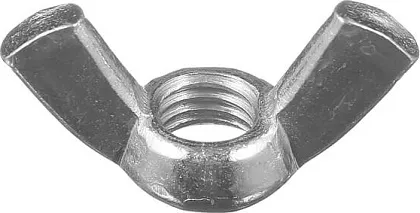Гайка М10 барашковая DIN315 цинк (40 шт.) (Стройбатт)