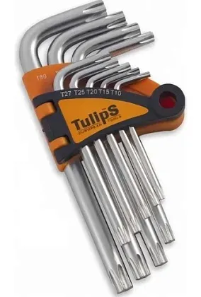 Набор ключей Torx (Т10-Т50), длинные (9шт) Tulips tools, ком