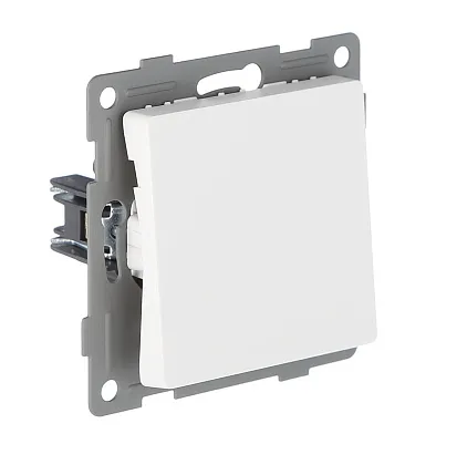 Выключатель проходной 1-кл. белый U1A-001-2 SoftTouch "Uno" AWSproducts