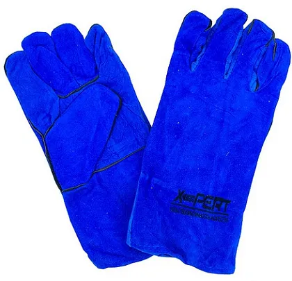 Краги для сварщика КРАГА-11-02 сорт ВС пятипалая синяя X-PERT 10-120, п