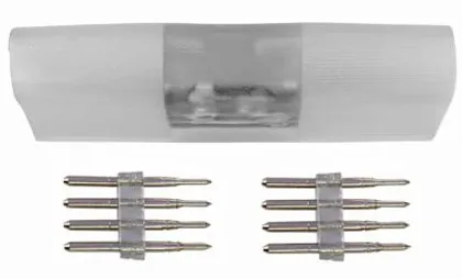 Коннектор прямой для с/д ленты NEON 220В 10*18мм IP20 (10 шт. в упак.)