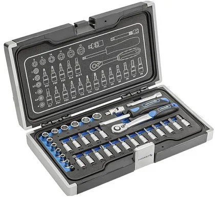 Набор инструментов 34 шт., 1/4" HOEGERT, ком