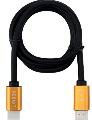 Кабель HDMI - HDMI 2.0, 1м, Gold REXANT
