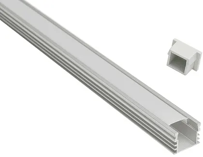 Профиль SF-1612-BL накладной глубокий черный (комплект) 2м