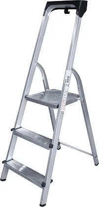 Стремянка алюминиевая 3 ступени NV1115 с органайзер (1115103) (NV)