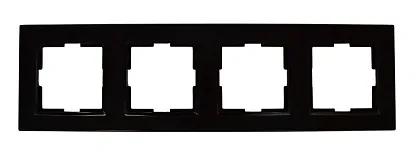 Рамка 4-я чёрная SD-P1020B "Standard" AWSproducts