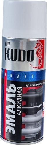 Эмаль для радиаторов отопления белая 520мл KUDO