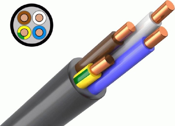 Кабель ВВГнг(A)-LS 4*10 (ГОСТ)