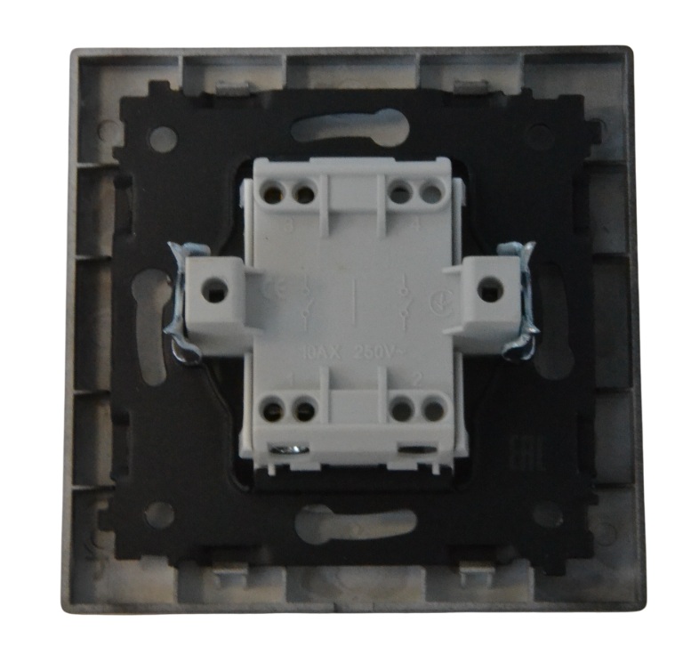 Выключатель звонка 1-кл. чёрный SD-P1009B "Standard" AWSproducts