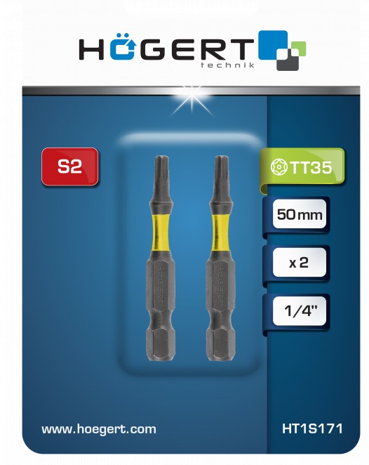 Биты ударные Torx T35 50мм (2 шт.) HOEGERT