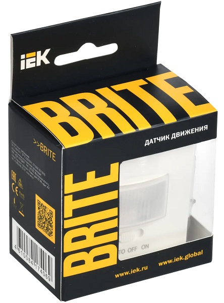 Датчик движения белый BRITE IEK