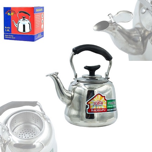Чайник нержавейка 1,0 л с носиком BJF 1-48