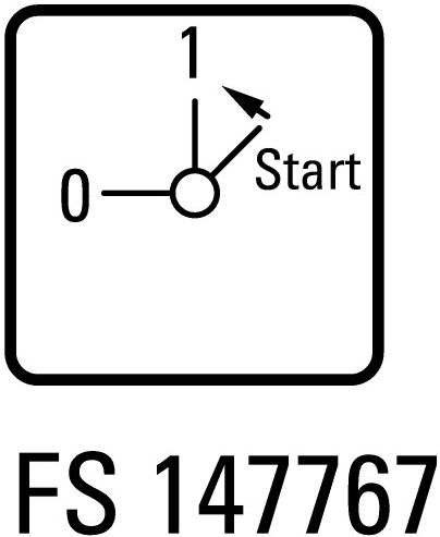 Переключатель щитовой T0-1-15511/E (0-1<--start)