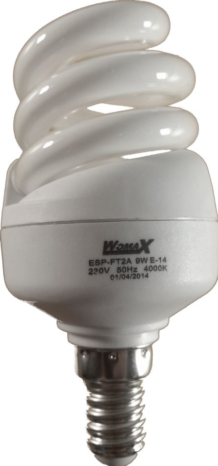 Лампа ESP-FT2A  9W (E-14) 4000K Womax (100шт.) уценка, гарантия не действует