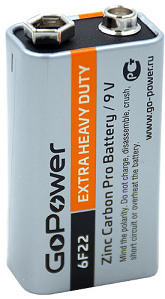 Батарейка 6F22(крона) GOPOWER SP-1