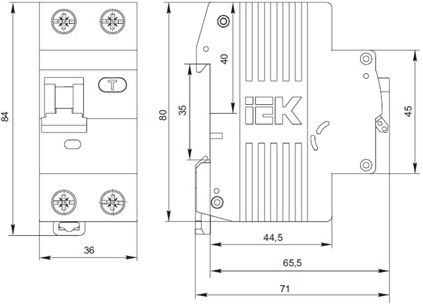 АВДТ32 С25/2/30mA, тип АС, 6kA IEK