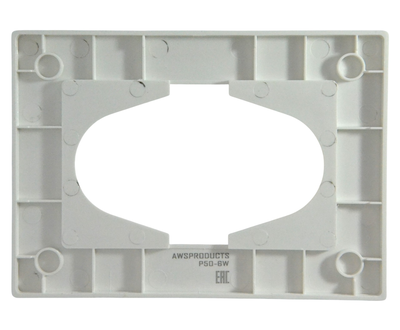 Рамка для двойной розетки белая P50-6W AWSPRODUCTS