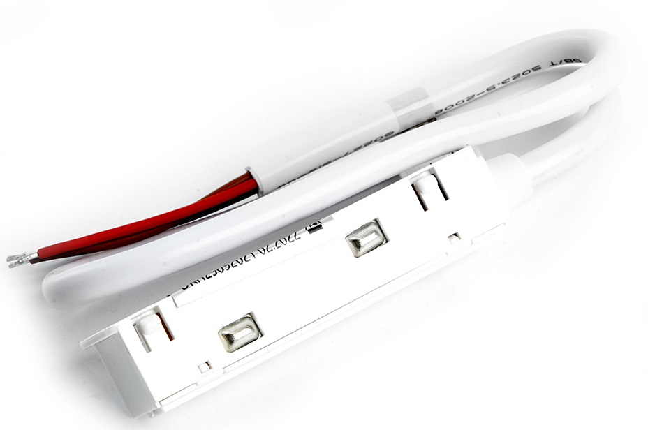 Соединитель-коннектор для низковольтного шинопровода, белый, кабель 0,5м LD3000