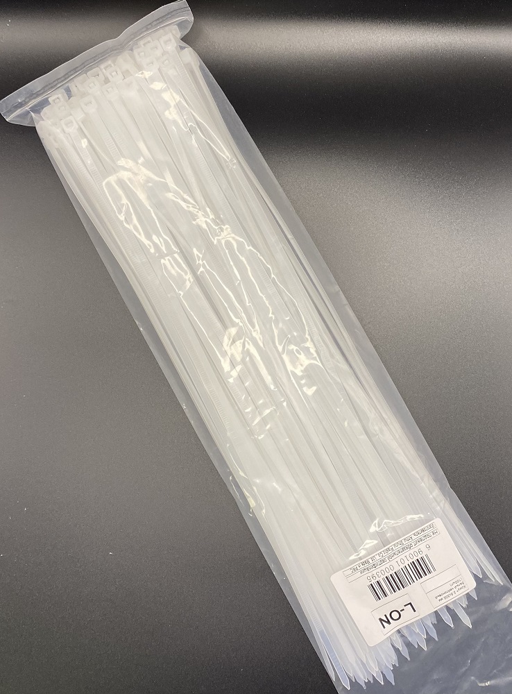 Хомут 3,6*400 белый нейлон (100шт) (L-ON), уп